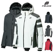 펠리체펠리체 그리즈 스키복 보드복 자켓 남녀공용, 레드/S