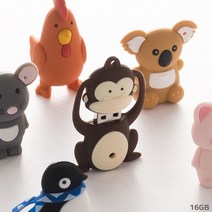 귀여운 캐릭터 USB 메모리 예쁜 유에스비 16 기가 GB, 원숭이, 본상품선택