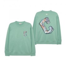 MLB 라이크 팝아트 오버핏 맨투맨 CLE (L.Mint)