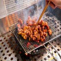 참숯에 구운 직화구이 숯물 매콤한 불곱창 맛집 돼지 양념곱창, 1팩