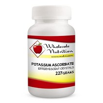 Wholesale Nutrition 아스코르빈산 칼륨 - 칼륨 및 비타민 c 혼합 발포성 비타민 c 크리스탈 보충제 비타민 파우더 - 항산화 콜라겐 생산 건강한 순환 227g