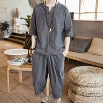 유블리 남성 중화풍 상하의세트 차이나스타일 타이베이
