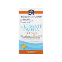 노르딕 내추럴스 얼티메이트 오메가3 CoQ10 640mg 60정 소프트젤 레몬 코큐텐