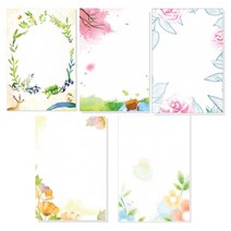 캘리그림엽서 맑음 5종(10장), 아로하플라워