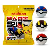 포켓몬 몬스터볼모양 젤리 믹스 54g (18g x 3개입), 1개