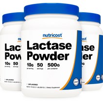 락타아제 파우더 500g 3병, 단품, 단품