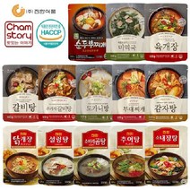 V 진한식품 레토르트 13종 즉석 갈비탕 설렁탕 감자탕 미역국 캠핑 간편 요리 식품, 09.진한 닭개장