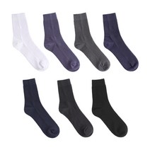 VIVID COLOR 남자중목 패션 올 무지컬러 링크스 순면양말 7종 색상선택