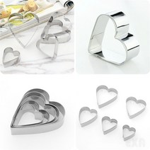 하트 스텐 쿠키커터 5종 베이킹틀 할로윈 쿠키틀 식빵틀