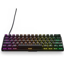 스틸시리즈 Apex 프로 미니 기계식 게이밍 키보드 컴팩트한 60프로 폼 팩터, 기본, 기본