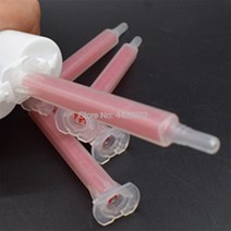 특수 접착제 바르는 용접제 철강 라디에이터 물 탱크 금속 누출 에폭시 정적 믹서 혼합 노즐 에폭시 혼합 아크릴 두 부분, 없음