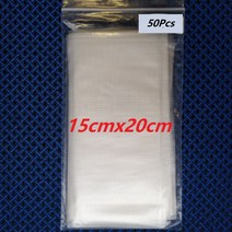 물 용해 PVA 가방 잉어 낚시 재료 태클 빠른 수용성 고체 미끼 다양한 크기 8 사이즈 50 개/백, 9.15cmx20cm