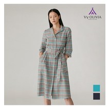 [백화점매장 정품출고] 올리비아로렌 원피스 풀오픈 체크 원피스__VVCOAXM3351