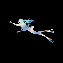 자동차 포인트 지켜보는눈 튜닝스티커(M), 블랙