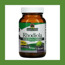 Natures Answer 네이처스앤서 홍경천 로디올라 추출물 100mg 60배지캡슐 규산칼슘 Rhodiola Root Extract