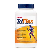 GNC 지앤씨 TRIFLEX 트리플렉스 트라이플렉스 MSM 콘드로이친 글루코사민 240 캐플릿, 1팩, GNC TRIFLEX 240 캐플릿, 240정