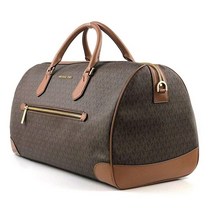 마이클코어스 Michael Kors PVC 시그니처 여행용 대형 더플 백 다크 파우더 블러시