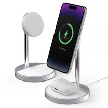 MFM 인증 2in1 맥세이프 고속 무선충전기 HWC03, 맥세이프 2in1 무선고속충전기