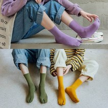 HOHO 족발양말 장목 여자 나막신삭스 이등분 쪼리샌들 코디