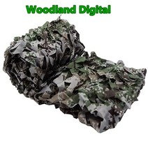 군용 위장 그물 흰색 파란색 베이지 사막 사냥용 은폐망 야외 차양 정원 정자 1.5m x 1m 4m 5m, Woodland Digital+3mx5m