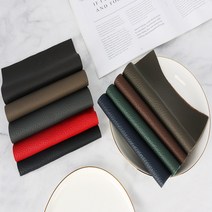 구우스 프리미엄 천연 소가죽 오플 재단 가죽 원단 16 Color, 3.진모카
