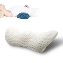 에스파츠 수면 디스크 허리 배게 등 받침 침대 등받이 쿠션﻿, 화이트