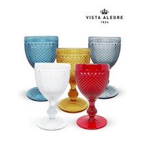 비스타알레그레 비코스 워터 고블렛 280ml 색상 택1(투명/레드/블루/그레이/엠버), 옵션선택, 투명