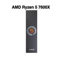라이젠5800X AMD Ryzen 5 7600X R5 박스 100-000000593 4.7GHz 6 코어 12 스레드 CPU 프로세서 5nm Zen4 10, 한개옵션0