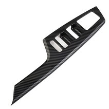 7Pcs 자동차 인테리어 도어 핸들 그릇 CoverTrim CarbonFiber 기아 EV6 장식 스티커 기어 패널 트림 커버 트림, 보여진 바와 같이