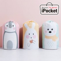 아이포켓 캐릭터 방수 대용량 의류 이불 보관함 수납함, 옐로우 토끼, 1개