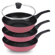키친아트 프리미엄 파스텔 프라이팬 4p 세트, 프라이팬 28cm 2p+궁중팬28cm+유리 뚜껑28cm