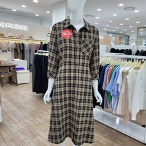 꼼빠니아 cacf8-wop960 남방형체크원피스