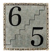 네오아트텍 금속 층별표지판 층간표시판 메탈 계단표시판 계단층수표시 건물층수표시, 선택02 금색층간표지판