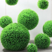 행잉플랜트 가랜드 잔디 볼 18cm, 그린