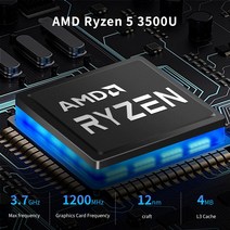 게임용미니컴퓨터Ryzen53500UVega8R710그래픽 윈도우4코어스레드2xHDUSBNUCPC, 0864GRam2TBSSD_02R7-3700U