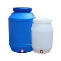 비료 통 가정용 퇴비함 유기 쓰레기 음식물 액비통, 60L 파란색배럴 통기성밸브 수도꼭지 차단망