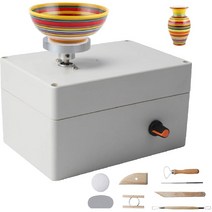 물레 전기물레 도자기만들기 키트 DIY 바퀴 기계 6pcs 세라믹 점토 도구 바퀴 와 usb, 없음
