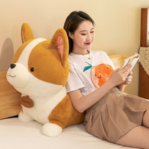 Feilipeipei 모찌모찌 웰시코기 애착인형 쿠션인형, 40cm