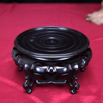 공예품 받침대 실목 원형 방수 화분 어항 꽃병 기석 예술품 소품 나무재질받침대 화분대, T07-플라스틱 고면 직경 26CM높이 12CM