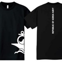 반프린팅 마크 반팔 컬러 티셔츠 공군 밀리터리