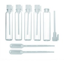 50pcs 1ml 2ml 3ml 5ml 플라스틱 막대 유리 작은 샘플 빈 병 에센셜 오일 테스트 튜브 병 향수 스포이드 병, 하얀