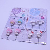 산리오 시나모롤 마이멜로디 키티 리틀트윈스타 아이폰 케이블 보호캡, 1개