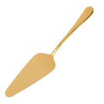 가성비 다채로운 스테인레스 톱니 모양의 가장자리 케이크 서버 블레이드 커터 파이 피자 삽 케이크 주걱 베이킹 도구 1 개 호환, 01 Gold