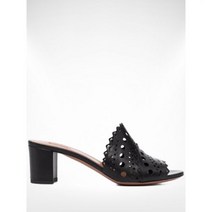 ALAIA 22FW 알라이아 비엔나 워크 자수 체크무늬 뮬힐 AA3M039CK001 999