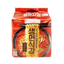 풀무원 생면식감 생라면 매운맛 4입 1개