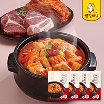 [원할머니] 부드러운 고기 듬뿍 김치찌개 500g x 4팩, 단품