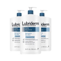 루브리덤 데일리 모이스처 로션 중건성 피부용 무향, 709ml, 3개