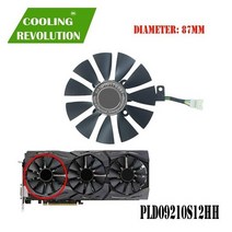 Gpu VGA 쿨러 그래픽 gtx1080 gtx980ti gtx1060 gtx1070 팬 ASUS STRIX GTX 1080/980Ti/1060/1070 비디오 카드 냉각 시스템, 4 PIN aliexpress