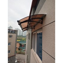 캐노픽스 650x9700 DIY 캐노피 테라스 정문 렉산 처마 비가림 현관 차양 비막이, 블루, 직결피스, 검정