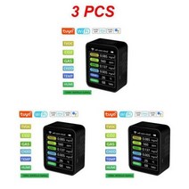가스 일산화탄소 감지기 공기 질 포름알데히드 모니터 온도 습도 Hcho Tvoc Co Co2 Pm10 Pm2.5 1 2 3피스, 04 3pcs